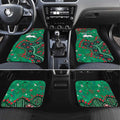 Personalized South Sydney Rabbitohs Car Mats Aboriginal Pattern with Graffiti Style Design