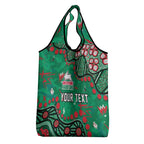 Personalized South Sydney Rabbitohs Grocery Bag Aboriginal Pattern with Graffiti Style Design