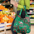 Personalized South Sydney Rabbitohs Grocery Bag Aboriginal Pattern with Graffiti Style Design