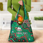Personalized South Sydney Rabbitohs Grocery Bag Aboriginal Pattern with Graffiti Style Design