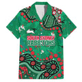 Personalized South Sydney Rabbitohs Hawaiian Shirt Aboriginal Pattern with Graffiti Style Design