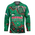 Personalized South Sydney Rabbitohs Hockey Jersey Aboriginal Pattern with Graffiti Style Design