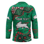 Personalized South Sydney Rabbitohs Hockey Jersey Aboriginal Pattern with Graffiti Style Design
