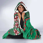 Personalized South Sydney Rabbitohs Hooded Blanket Aboriginal Pattern with Graffiti Style Design
