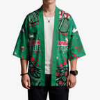 Personalized South Sydney Rabbitohs Kimono Aboriginal Pattern with Graffiti Style Design