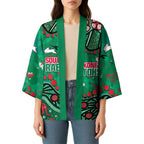 Personalized South Sydney Rabbitohs Kimono Aboriginal Pattern with Graffiti Style Design