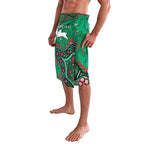 Personalized South Sydney Rabbitohs Lavalava Aboriginal Pattern with Graffiti Style Design