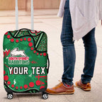 Personalized South Sydney Rabbitohs Luggage Cover Aboriginal Pattern with Graffiti Style Design