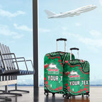 Personalized South Sydney Rabbitohs Luggage Cover Aboriginal Pattern with Graffiti Style Design