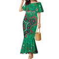 Personalized South Sydney Rabbitohs Mermaid Dress Aboriginal Pattern with Graffiti Style Design