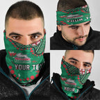 Personalized South Sydney Rabbitohs Neck Gaiter Aboriginal Pattern with Graffiti Style Design