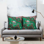 Personalized South Sydney Rabbitohs Pillow Cover Aboriginal Pattern with Graffiti Style Design