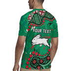 Personalized South Sydney Rabbitohs Rugby Jersey Aboriginal Pattern with Graffiti Style Design