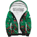 Personalized South Sydney Rabbitohs Sherpa Hoodie Aboriginal Pattern with Graffiti Style Design