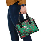 Personalized South Sydney Rabbitohs Shoulder Handbag Aboriginal Pattern with Graffiti Style Design