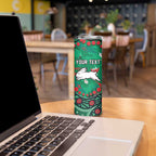 Personalized South Sydney Rabbitohs Skinny Tumbler Aboriginal Pattern with Graffiti Style Design