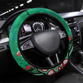 South Sydney Rabbitohs Steering Wheel Cover Aboriginal Pattern with Graffiti Style Design