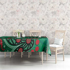 Personalized South Sydney Rabbitohs Tablecloth Aboriginal Pattern with Graffiti Style Design