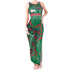 Personalized South Sydney Rabbitohs Tank Maxi Dress Aboriginal Pattern with Graffiti Style Design