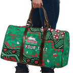 Personalized South Sydney Rabbitohs Travel Bag Aboriginal Pattern with Graffiti Style Design