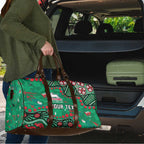 Personalized South Sydney Rabbitohs Travel Bag Aboriginal Pattern with Graffiti Style Design