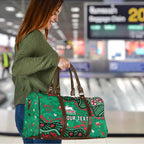 Personalized South Sydney Rabbitohs Travel Bag Aboriginal Pattern with Graffiti Style Design