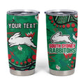 Personalized South Sydney Rabbitohs Tumbler Cup Aboriginal Pattern with Graffiti Style Design
