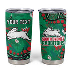 Personalized South Sydney Rabbitohs Tumbler Cup Aboriginal Pattern with Graffiti Style Design