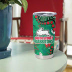 Personalized South Sydney Rabbitohs Tumbler Cup Aboriginal Pattern with Graffiti Style Design