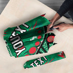 Personalized South Sydney Rabbitohs Umbrella Aboriginal Pattern with Graffiti Style Design