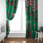 Personalized South Sydney Rabbitohs Window Curtain Aboriginal Pattern with Graffiti Style Design