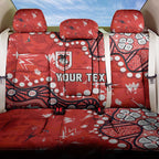 Personalized St. George Illawarra Dragons Back Car Seat Cover Aboriginal Pattern with Graffiti Style Design