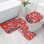 Personalized St. George Illawarra Dragons Bathroom Set Aboriginal Pattern with Graffiti Style Design