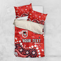 Personalized St. George Illawarra Dragons Bedding Set Aboriginal Pattern with Graffiti Style Design