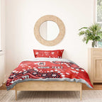 Personalized St. George Illawarra Dragons Bedding Set Aboriginal Pattern with Graffiti Style Design
