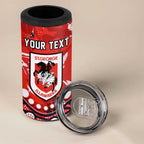 Personalized St. George Illawarra Dragons 4 in 1 Can Cooler Tumbler Aboriginal Pattern with Graffiti Style Design