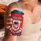 Personalized St. George Illawarra Dragons 4 in 1 Can Cooler Tumbler Aboriginal Pattern with Graffiti Style Design