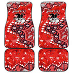 Personalized St. George Illawarra Dragons Car Mats Aboriginal Pattern with Graffiti Style Design