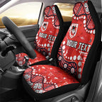 Personalized St. George Illawarra Dragons Car Seat Cover Aboriginal Pattern with Graffiti Style Design
