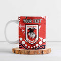 Personalized St. George Illawarra Dragons Ceramic Mug Aboriginal Pattern with Graffiti Style Design