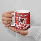 Personalized St. George Illawarra Dragons Ceramic Mug Aboriginal Pattern with Graffiti Style Design