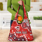 Personalized St. George Illawarra Dragons Grocery Bag Aboriginal Pattern with Graffiti Style Design
