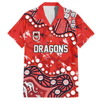 Personalized St. George Illawarra Dragons Hawaiian Shirt Aboriginal Pattern with Graffiti Style Design