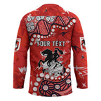 Personalized St. George Illawarra Dragons Hockey Jersey Aboriginal Pattern with Graffiti Style Design