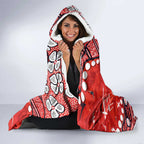 Personalized St. George Illawarra Dragons Hooded Blanket Aboriginal Pattern with Graffiti Style Design