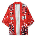 Personalized St. George Illawarra Dragons Kimono Aboriginal Pattern with Graffiti Style Design