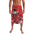 Personalized St. George Illawarra Dragons Lavalava Aboriginal Pattern with Graffiti Style Design