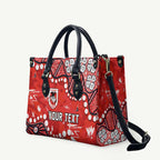 Personalized St. George Illawarra Dragons Leather Bag Aboriginal Pattern with Graffiti Style Design