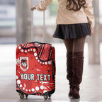 Personalized St. George Illawarra Dragons Luggage Cover Aboriginal Pattern with Graffiti Style Design