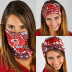 Personalized St. George Illawarra Dragons Neck Gaiter Aboriginal Pattern with Graffiti Style Design